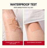 5 Colors Matte Liquid Foundation Base Sweat Resistant Smooth Cover Blemish Pores Natural Matte Finish Lightweight Face Makeup Cosmetic Base