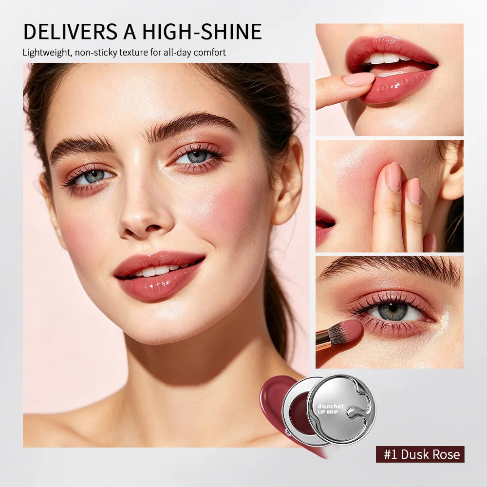 Lip & Cheek Dual-use Balm Brighten Nourishing Formula Smooth Fresh Texture Long-lasting Hydration Magnetic Case Design 2in1 Balm