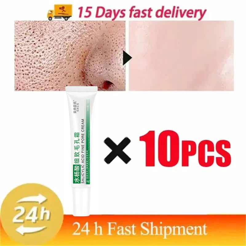 Salicylic Acid Pore Shrinking Cream Quick Elimination Large Pores Remove Blackehead Tighten Face Smooth Skin Korean Care Product