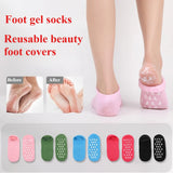 Moisturizing Foot Socks,Silicone Socks for Dry Cracked Feet Women's Foot Socks for Moisturizing,Featuring Massage