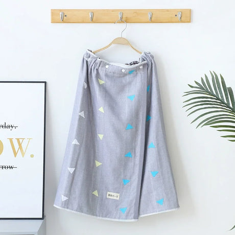 Wearable Cotton Bath Towel for Men and Women, Bath Skirt Wrap with Button, Shower Sauna, Spa Body Robe, Beach Towel, 140x70cm