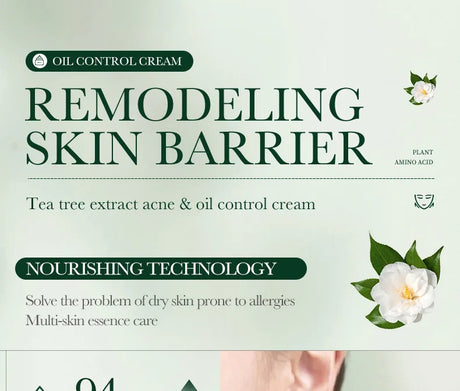 SADOER Tea Tree Acne Removing Face Cream Anti Acne Hydrating Oil Control Moisturizing Facial Creams Face Skin Care Products