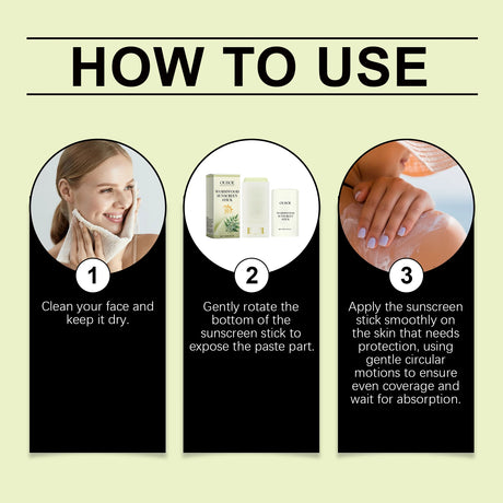 Sunscreen Stick UV Protective Sunblock Isolation Refreshing Skin Moisturizing Oil Control Anti-Dryness Body Treatment Sun Stick