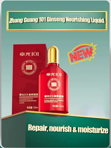 Zhang Guang 101 Ginseng Nourishing Liquid TCM Formula 120ml Anti Hair Loss Hair Growth Regrowth Tonic Alopecia Areata Buster