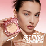 2in1 Setting Sun Protection Weightless Matte Powder Long Lasting High Concealer Power Waterproof Oil Free Compact