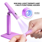 Professional Nail UV LED Lamp Desk With Display Rechargeable Portable Mini Nail Dryer Stand UV Lamp for Nails Art Removable
