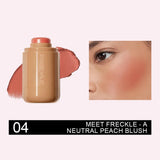 Multi-use Blush Stick Lip Cheek Eyes 3-in-1 Cream Blush Natural Matte Nude Makeup Long Lasting