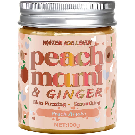 Peach Mami & Ginger Face & Body Cream: Light Texture, Firms/Smooths Skin, Daily Use for Elastic, Nourished & Protected Skin