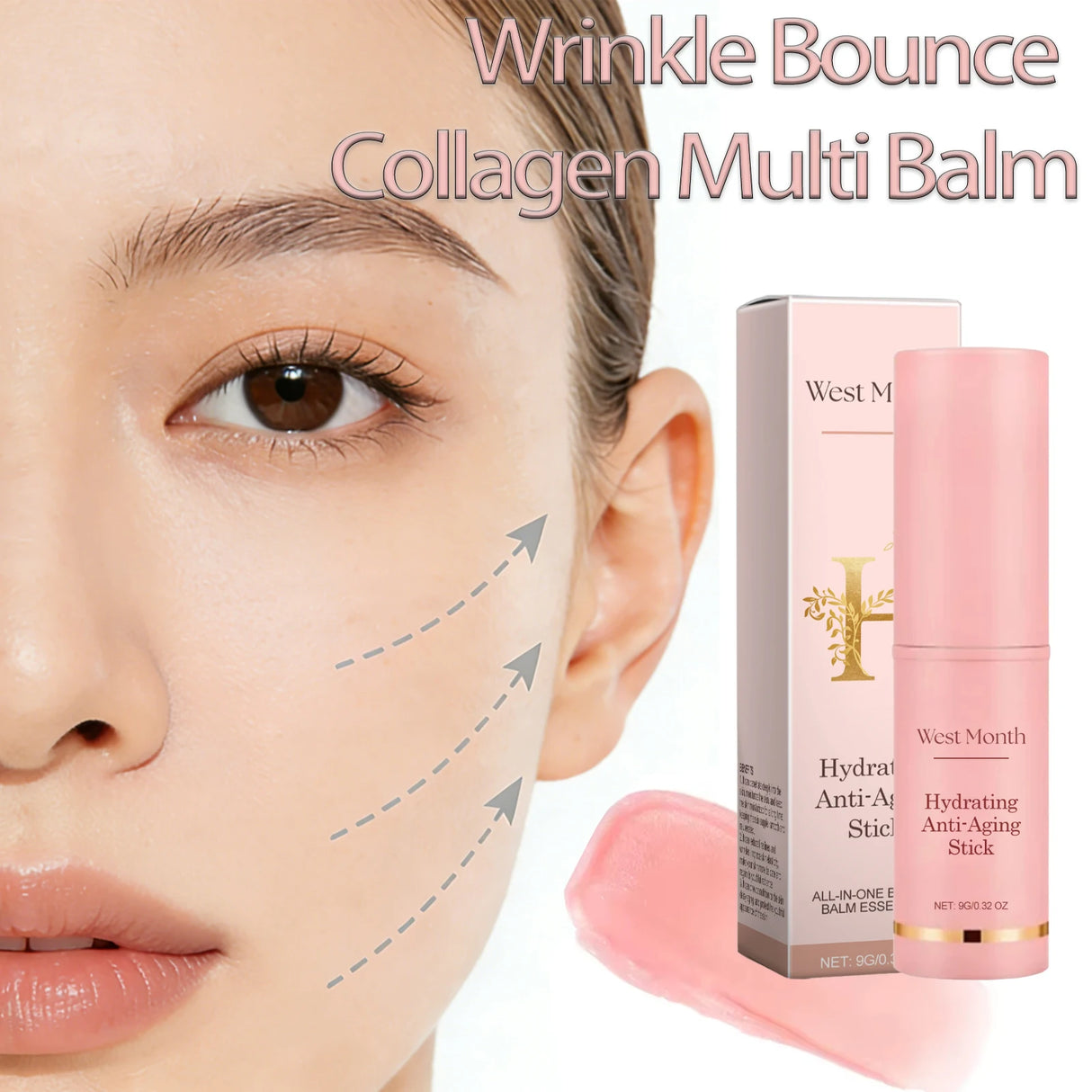 Moisturizing Multi Balm Stick Wrinkle Bounce Collagen Improving Wrinkle Universal Cream Dull Hydrating Stick Korean Skin Care