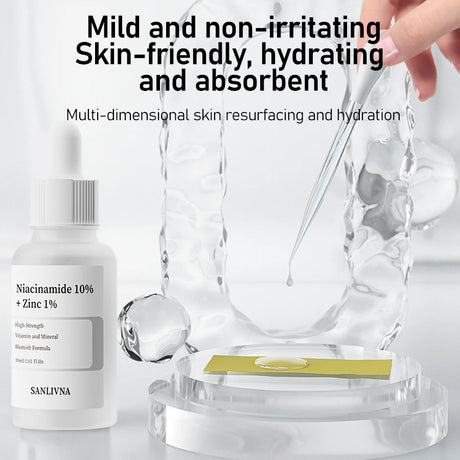 AHA 30%+BHA 2% Exfoliating Face Salicylic Acid Serum 10% Niacinamide + 1% Zinc, 10% Hexapeptide Serum Moisturizing Face Skincare