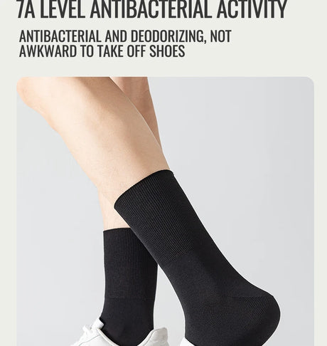 MiiOW Big Size Sock Men Pure Cotton Sock Anti Odor Fat Feet Elastic Widened Loose Sock Compression Sock Elderly Non-Binding Sock