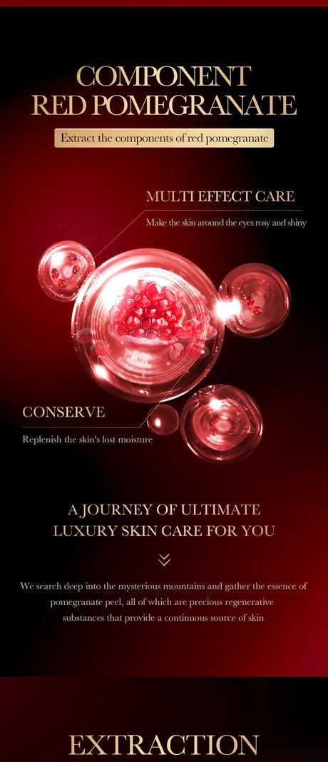 Red Pomegranate Eye Mask, a Multi-Effect Care Product with Moisturizing and Nourishing Properties, Can Effectively Improve Dark Circles Around the Eyes, Reduce Dry Lines and Fine Lines on the Skin Around the Eyes, and Make th