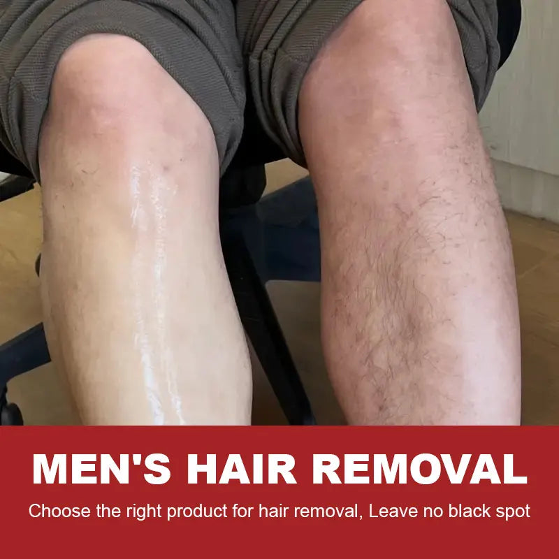 Men's Hair Removal Cream Nourishing Painless Non-Irritating Growth-Inhibiting Smooth Portable Body Hair Removal Lotion