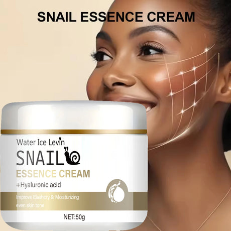 Snail Mucus Moisturizing Cream - Day and Night Cream, Containing Niacinamide, Hyaluronic Acid, and Vitamin E, Suitable for All Skin Types - Firming, Lifting, and Smoothing Skin Care, Suitable for Winter and Autumn Use
