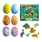 6PCS/SET Dinosaur Egg Adventure Bath Bomb Within Random Dinosaur Toy Moisturize, Stress Relief Cleasing Bathing Ball