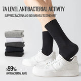 MiiOW Big Size Sock Men Pure Cotton Sock Anti Odor Fat Feet Elastic Widened Loose Sock Compression Sock Elderly Non-Binding Sock