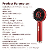 Blue Red Light Spray Massage Comb Hair Growth Vibration Head Massager Brush Anti Hair Loss Scalp Liquid Medicine Atomizing Comb