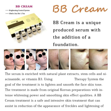 Korea Original 10ml BB Cream Beginner Starter Kit Lasting Sunscreen Concealer Facial Foundation Moisturiz Cream Skin Care