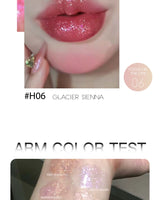 HERORANGE Glittering Mirror Lip Glaze, Watery Shimmering Light Lip Gloss Makeup 6 Colors, Hydrating Moisturizing, Long Lasting