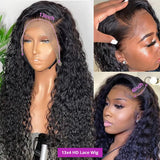 13x4 13x6 Water Wave Curly Human Hair Wig 30 Inch Lace Front Wig Human Hair Deep Wave Frontal Wig Hd Lace Wigs For Black Women