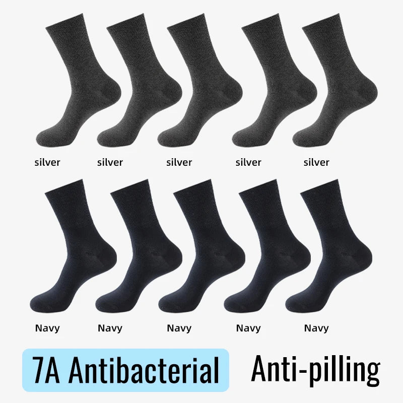 MiiOW Big Size Sock Men Pure Cotton Sock Anti Odor Fat Feet Elastic Widened Loose Sock Compression Sock Elderly Non-Binding Sock