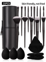 Black Makeup Brush Set Professional Super soft detail brush Blush Brush Foundation Concealer Eyeshadow Brush Women Beauty Tool