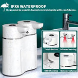 Double-Head Touchless Foam/Gel Infrared Induction Electric Automatic Senor Soap Dispenser Wall-Mounted Hand Washing Pump Machine