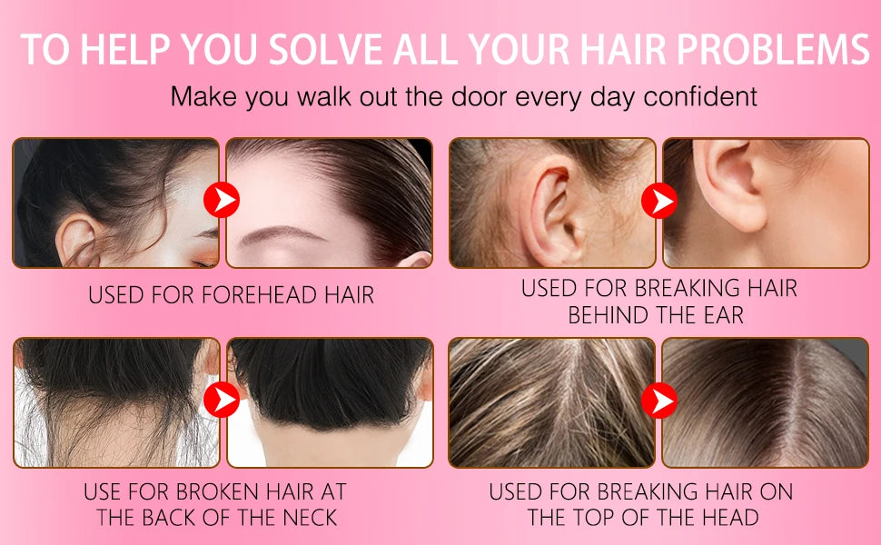 LOCKMIO Floral Scent Wax Stick Smoothing Strong Hold No-Greasy Gel Tames Frizz Broken Flyaway Hair Styling Pomade