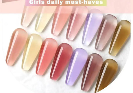Clou Beaute Jelly Color UV Gel Manicure Summer Pink Nude Gel Nail Rainbow Nail Supplies For Professionals Semi-permanent Varnish