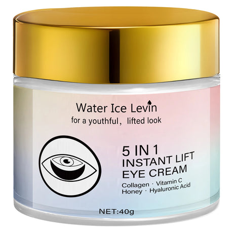 Collagen & Vitamin C Eye Cream 40g, Anti-Aging Firming Eye Treatment with Honey & Hyaluronic Acid, Fast Delivery