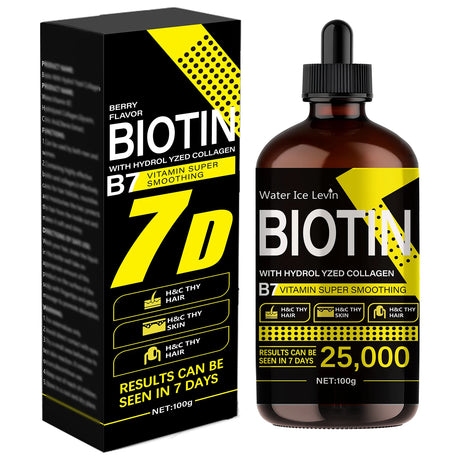 Biotin Hair Oil - Pure Liquid Vitamins for Hair Care, Adds Shine to Hair - Unisex