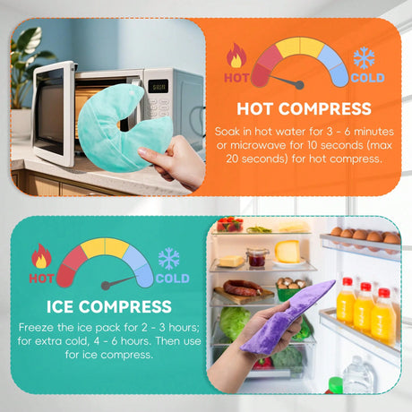 Reusable Cooling Gel Bead Ice Pack – Soothes & Comforts, Includes Washable Sleeve, Ideal for Postpartum Recovery & Daily Care