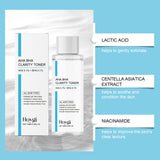 AHA BHA Toner Gentle Exfoliating Toner for Oily Skin Pore Refining Soothing Hydrating Facial Essence Daily Oil Control Skincare