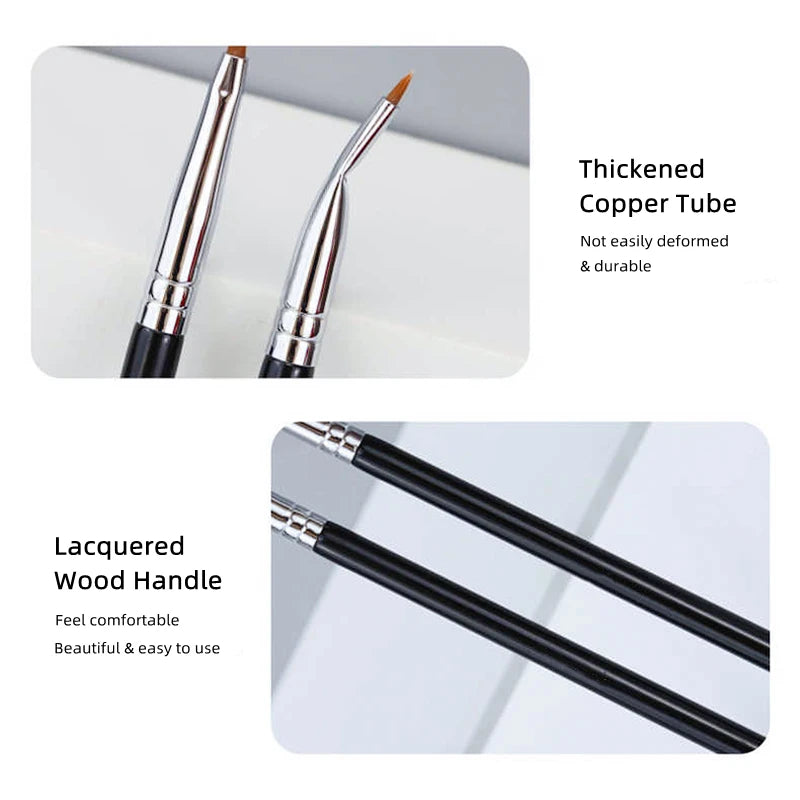 LOYBJ Bend Head Eyeliner Brush Eye Detail Makeup Brush Under Eyes Tear Trough Concealer Brush Women Fine Liner Beauty Maquiagem