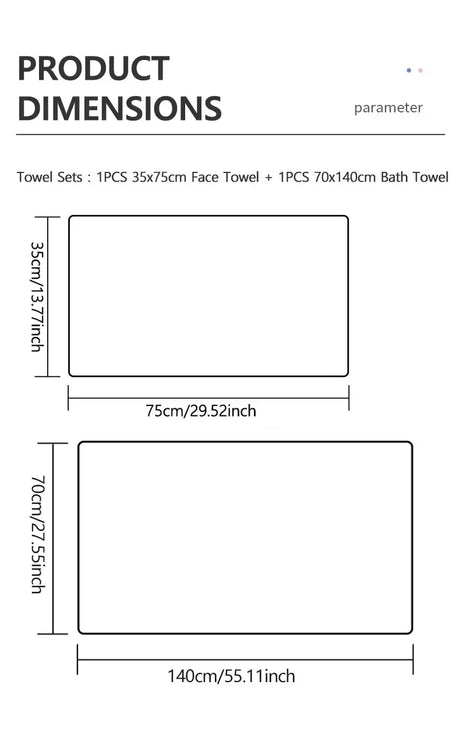 Solid Color Coral Fleece Thickened Towel Set - Soft Absorbent Bath Towels for Home Gym Face Washing - Soft Towels Set