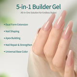Nailpop Milky Smooth Builder Gel 30/100g for Nail Extension Long Lasting Quick Building UV Gel Soak Off Nail Art Design DIY