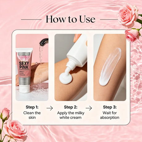 YUITIKUE Women Intimate Care Cream Vitamin C Centella Chamomile Gentle Moisturizing Smooth Daily Private Area Skin Care 60g