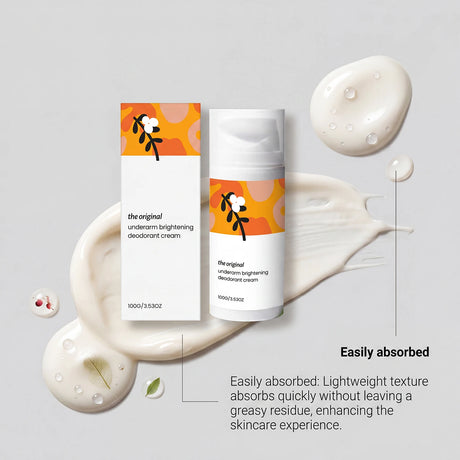 Underarm Brightening Deodorant Cream Long Lasting Hydration Soothe Discomfort Smooth Refine Skin Tone Even Bright Armpit Care