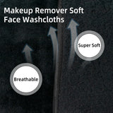 2Pc 15cm Square Makeup Remover Cloth, Makeup Towels Face Washcloth, Makeup Remover Pads Reusable Washable