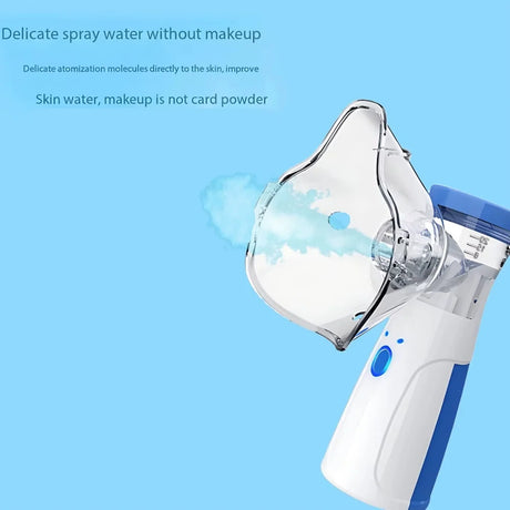 Mini Facial Steamer Rechargeable Silent Mesh Nebulizer Handheld Portable Nebulizer Humidifier Face Rehydration Skin Care Tools