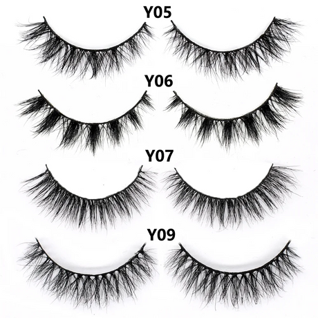 Half Lashes Mink Eyelashes Fluffy Soft False Eyelashes Wispy Cross Mink Eye Lashes Natural Short Mink Eyelash Extension Makeup