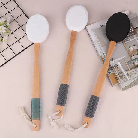 New Multi-Function Lotion Sunscreen Ointment Applicator Silicone Long Handle Body Cleaner Shower Brush Sunscreen Back Applicator