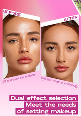 MAYCHEER Setting Spray Soft-focus Mist Matte Waterlight Oil Control Non-Smudging Non-Tight Waterproof 24H Long-lasting Cosmetics