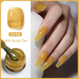 Clou Beaute Translucent Jelly Nude Pink Nail Gel Polish 15ml Vernis Semi Permanent Gel Colorful Varnish Nail Art Manicure Gel
