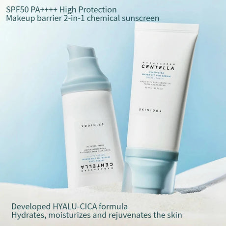 Korean Centella Hyalu Cica Water-Fit Sun Serum SPF50 Sunscream & Facial Hyalu-Cica Moisture Cream Beauty Skincare Sets