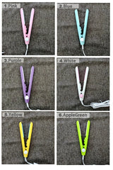 New Curling Iron Mini Hair Straightener Iron Ceramic Straightening Styling Tools Hair Curler Flat Iron Beard Straightener