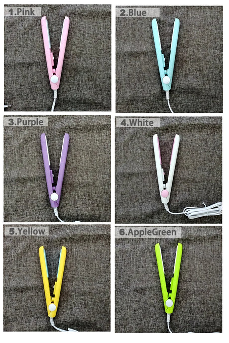 New Curling Iron Mini Hair Straightener Iron Ceramic Straightening Styling Tools Hair Curler Flat Iron Beard Straightener