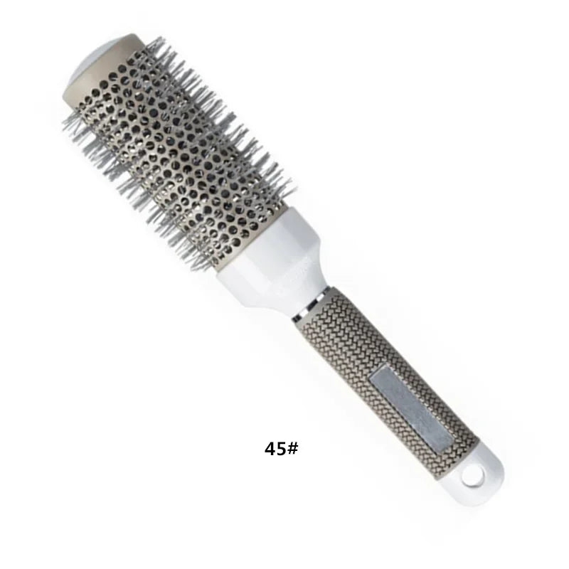 6 Size Hair Brush Nano Hairbrush Thermal  Round Barrel Comb Hairdressing Hair Salon Styling Drying Curling Blow Dry Hair Brush