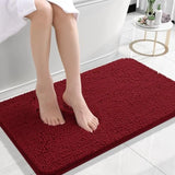 Bathroom Rugs 30x20, Extra Soft Absorbent Chenille Bath Rugs, Rubber Backing Quick Dry, Machine Washable Bath Mats for Bathroom