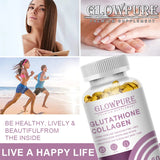 Glutathione Collagen Capsules for Skin Tone Support, Antioxidant, and Daily Beauty Care with Vitamin C L-Cystine Vegan, Natural